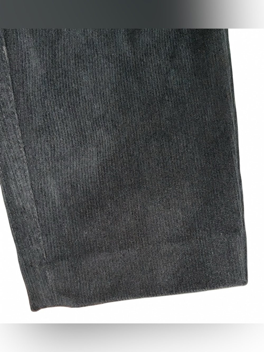 #118- Alice + Olivia Black Corduroy Cargo Pants - Picture 3 of 6